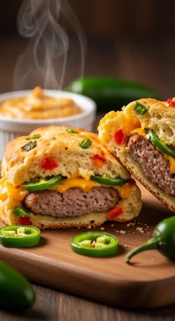 keto-sausage-biscuits-with-green-onion