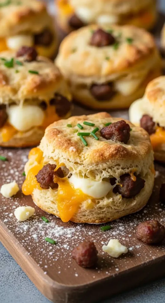 mozzarella-keto-sausage-and-cheese-biscuits