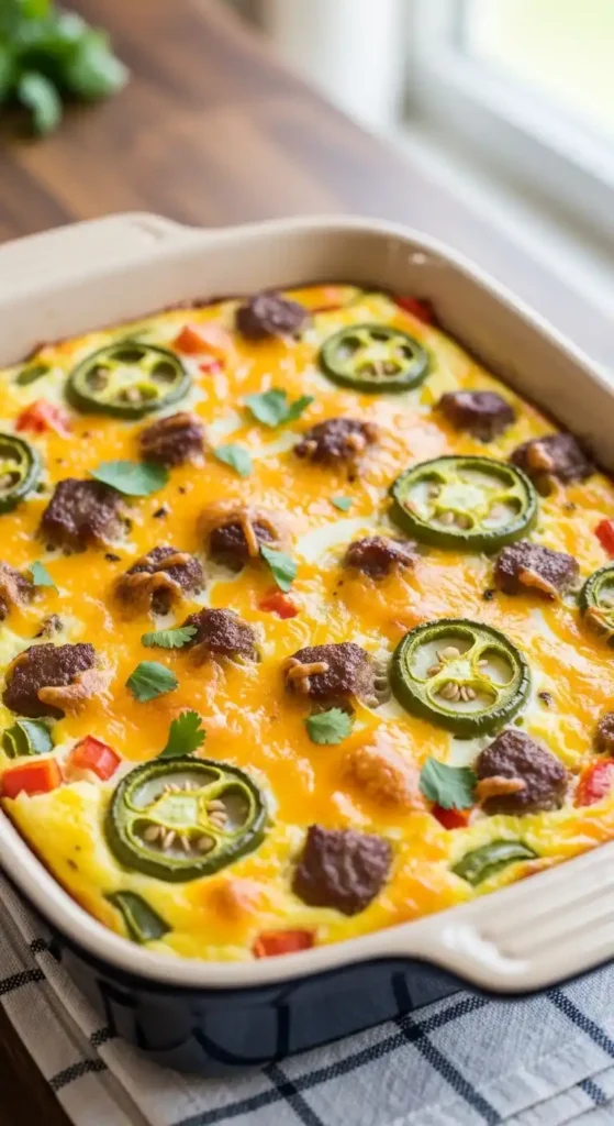 spicy-jalapeno-sausage-egg-bake