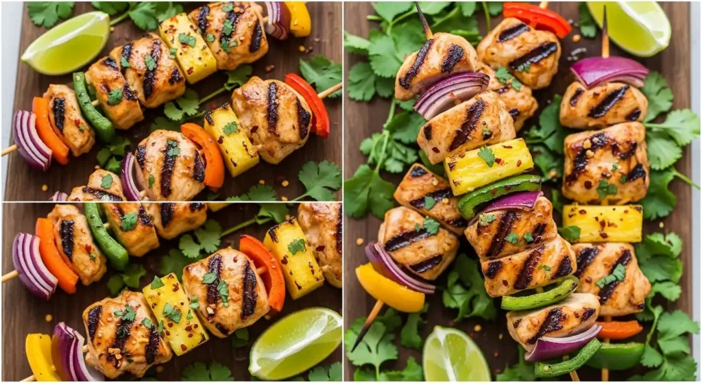 grilled-pineapple-chicken-skewers