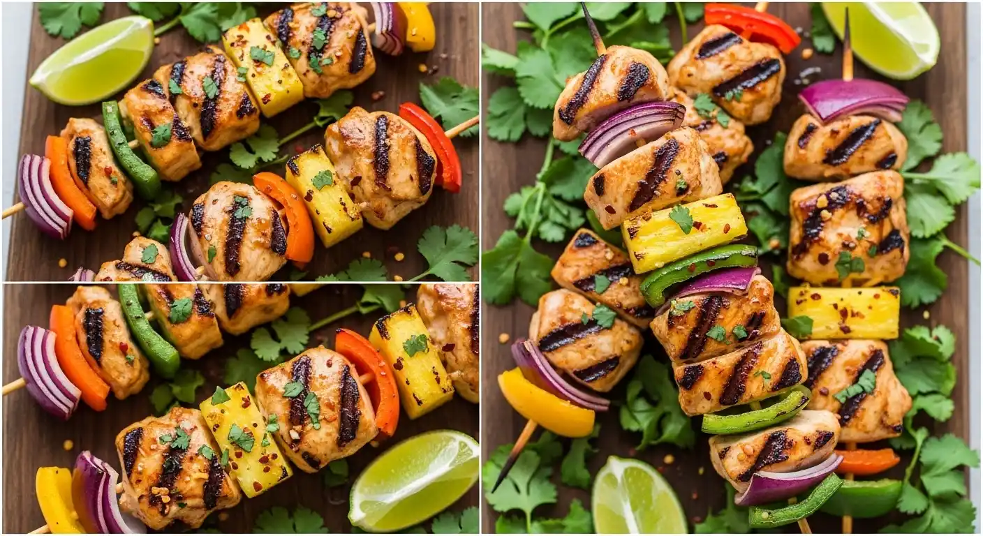 grilled-pineapple-chicken-skewers