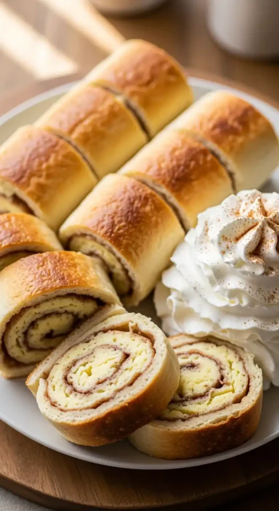 cinnamon-cream-cheese-roll-ups-with-whipped-cream
