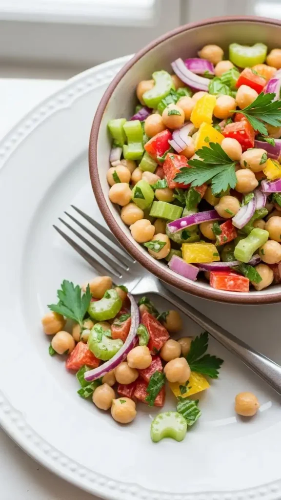 chickpea-salad-onion-celery-peppers