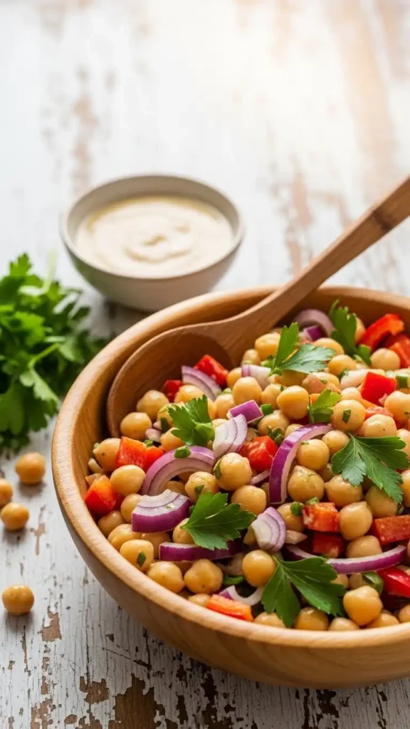 chickpea-salad-celery-onion-peppers