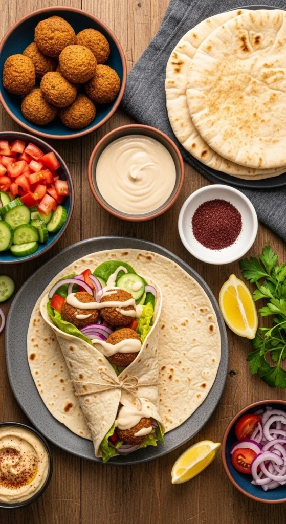 keto-falafel-wrap-homemade