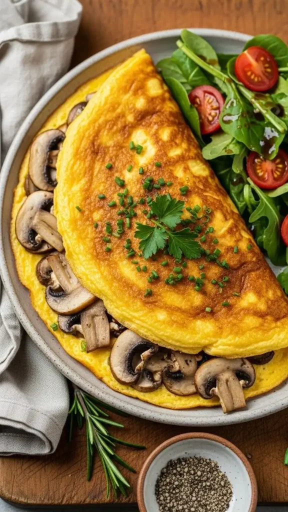 breakfast-mushroom-omelette-recipe-healthy-option