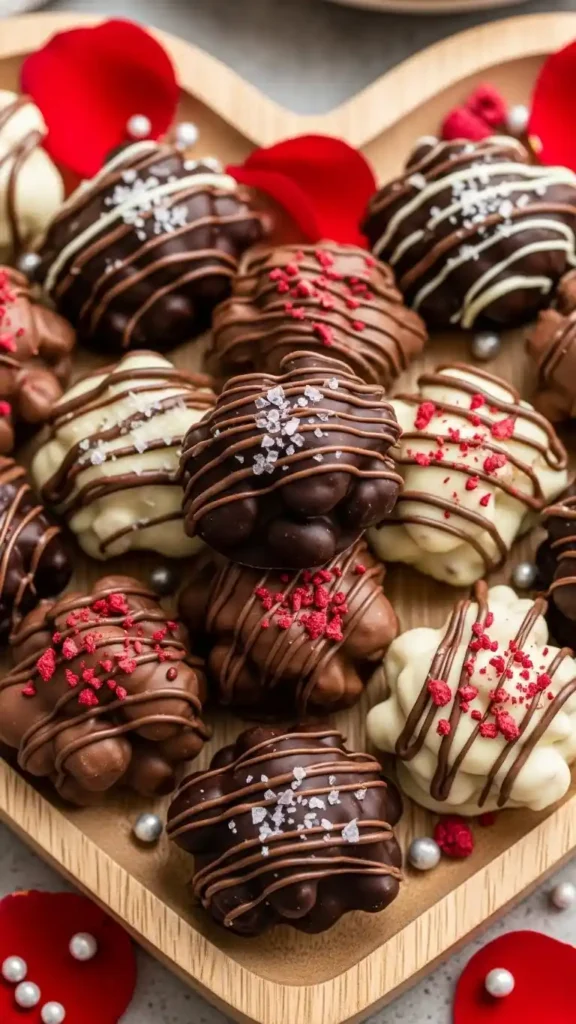 chocolate-covered-almond-clusters