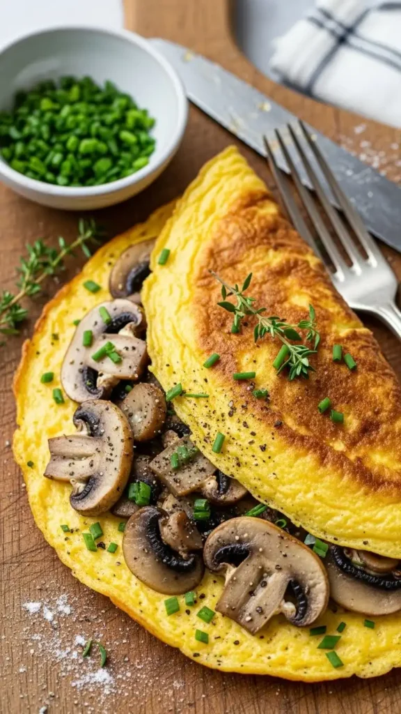 garlic-mushroom-omelette-recipe-full-of-flavor