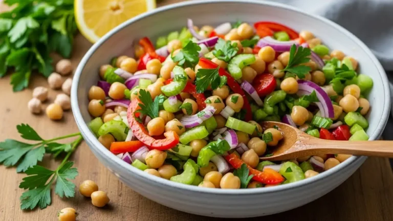 chickpea-salad-recipe with-lemon