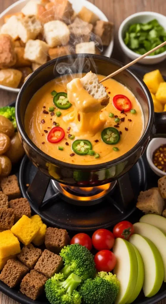 chili-heat-cheese-fondue-recipe