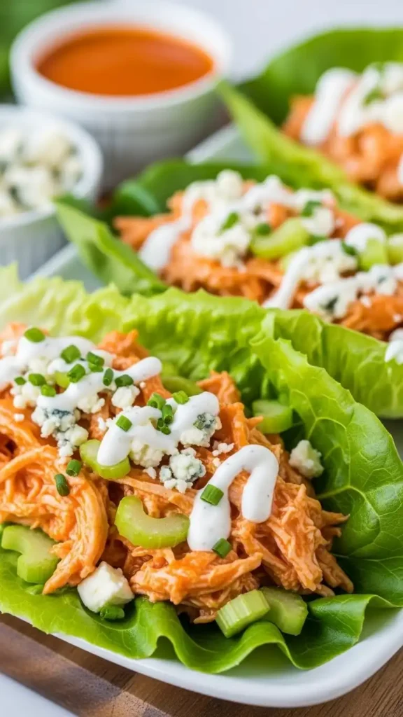 buffalo-chicken-lettuce-wraps