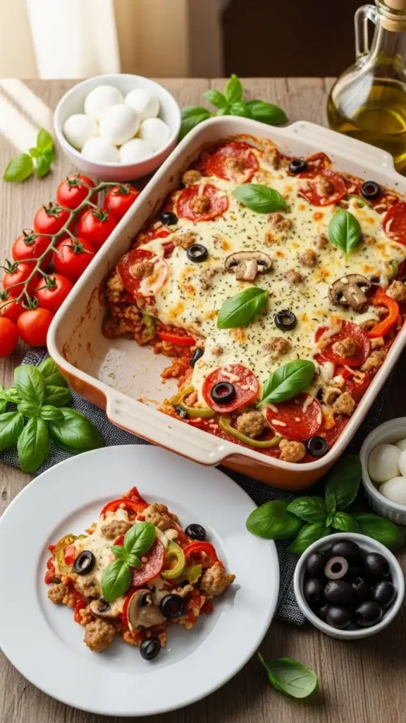 crustless-keto-pizza-casserole