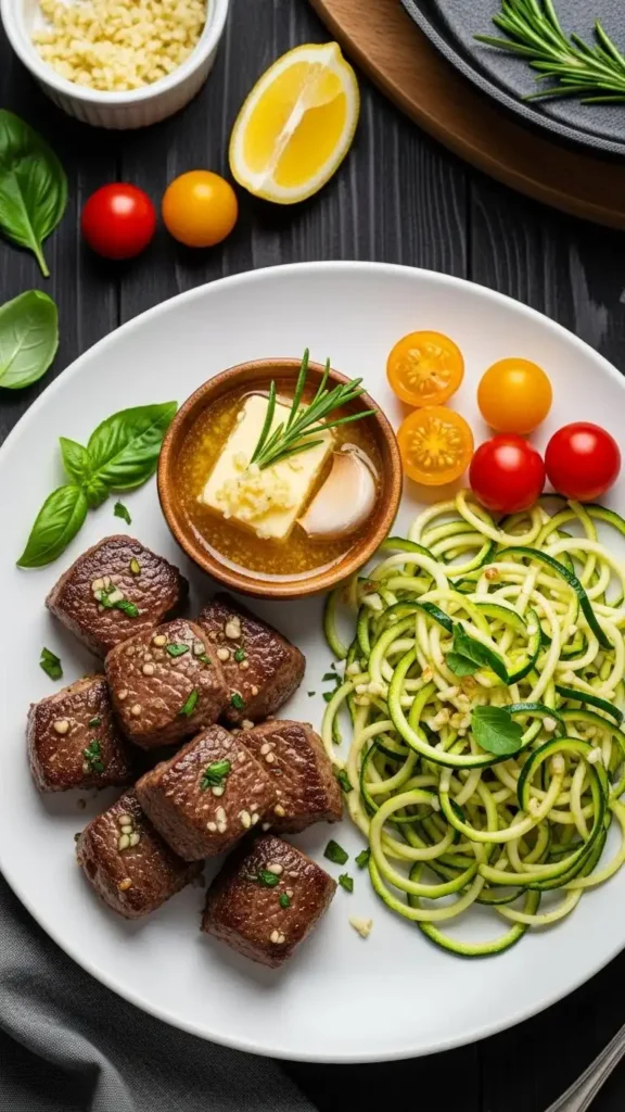 garlic-butter-steak-bites-with-zucchini