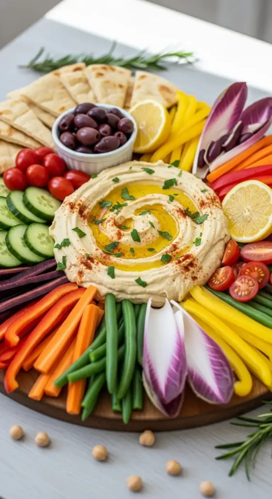 hummus-and-veggie-platter