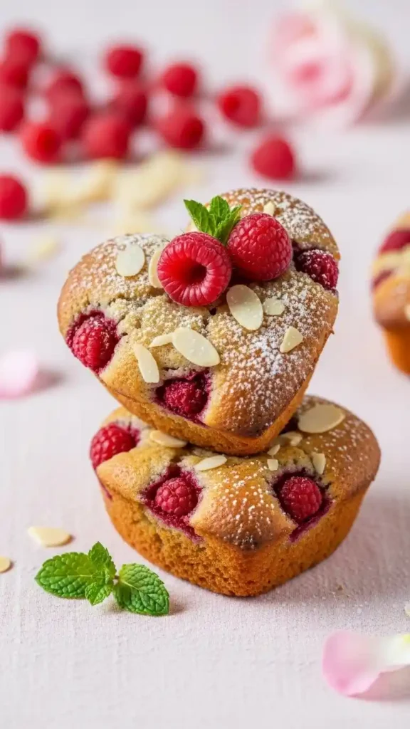 raspberry-almond-muffins
