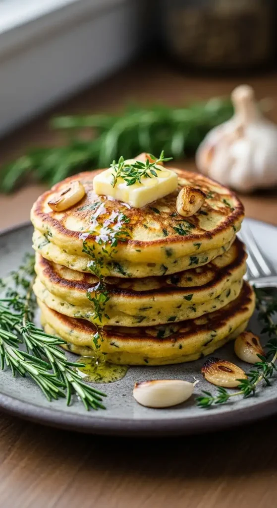 cornmeal-pancake-recipe-with-savory-herb