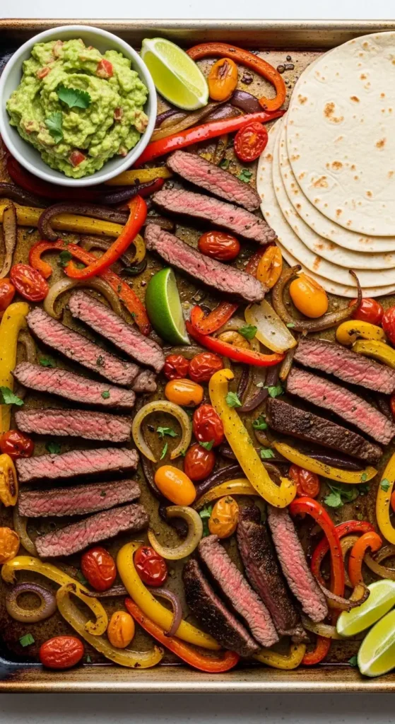 sheet-pan-steak-fajitas