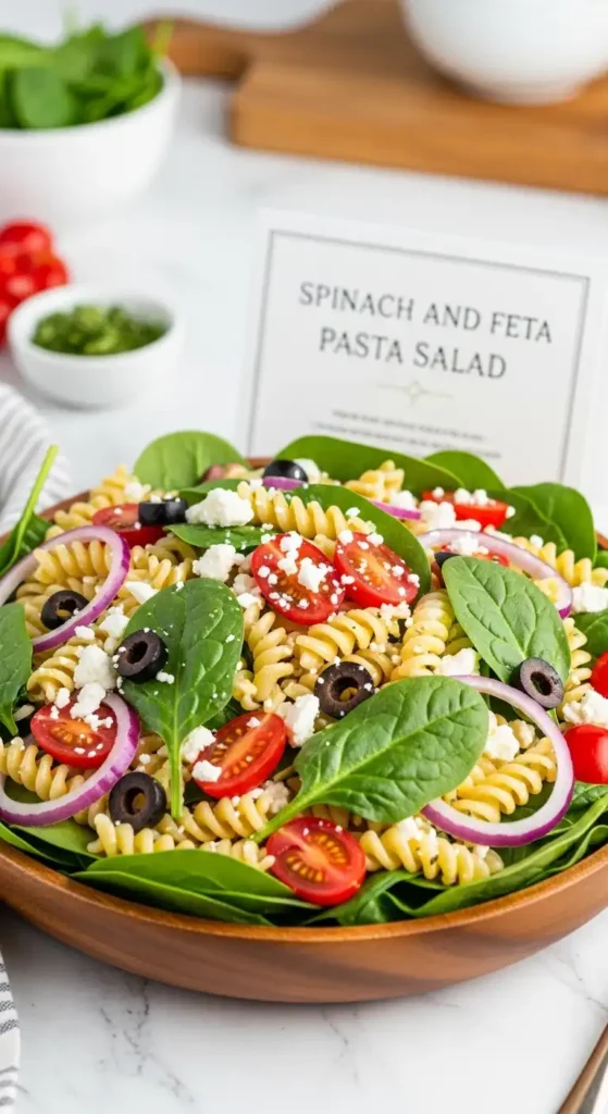 spinach-and-feta-pasta-salad