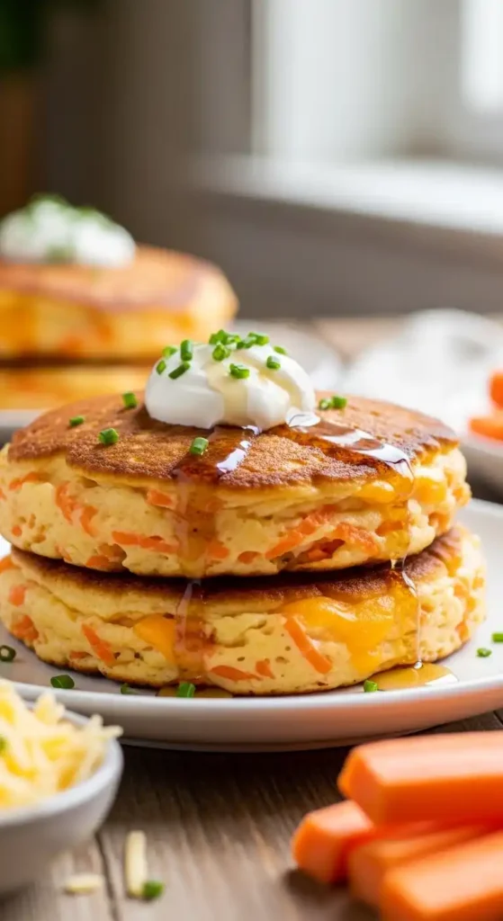 carrot-and-cheddar-pancakes