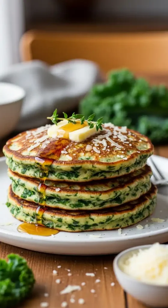 kale-and-parmesan-pancakes