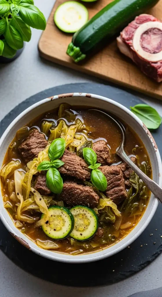 keto-beef-and-cabbage-soup-recipe-with-zucchini-and-basil