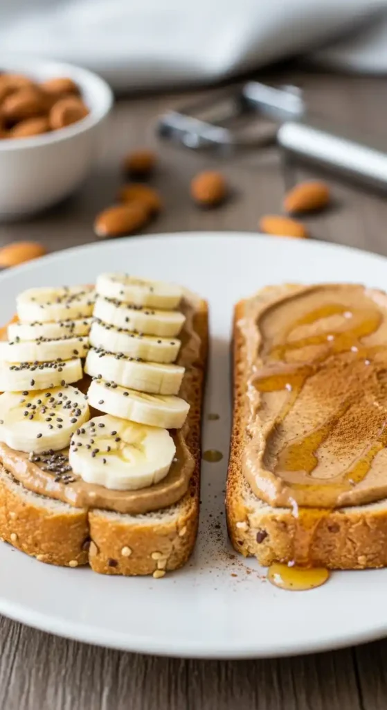 almond-butter-banana-toast