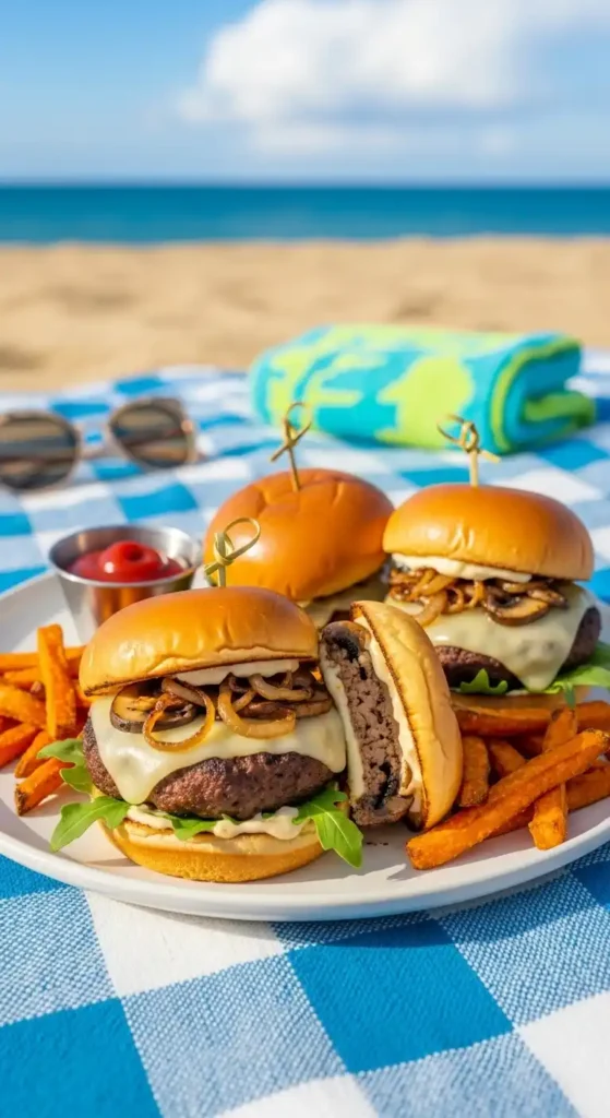 mushroom-and-swiss-sliders