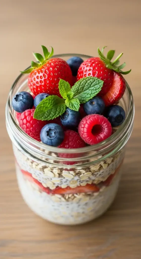 overnight-oats-with-berries