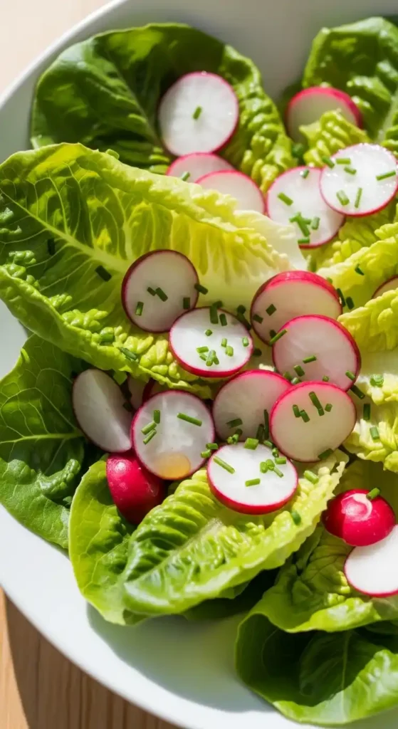 butter-lettuce-with-radish-and-chives