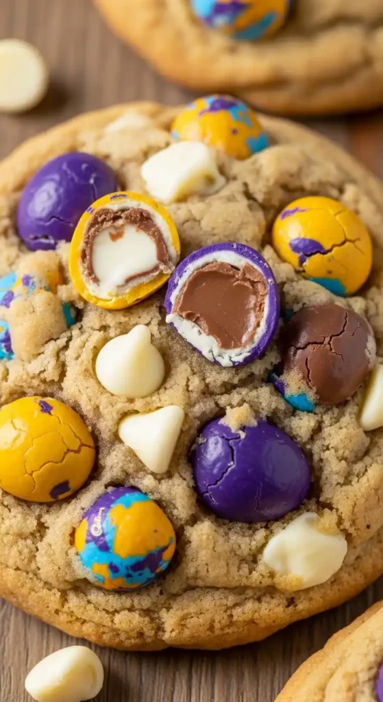 cadbury-egg-cookie-with-white-chocolate-chips
