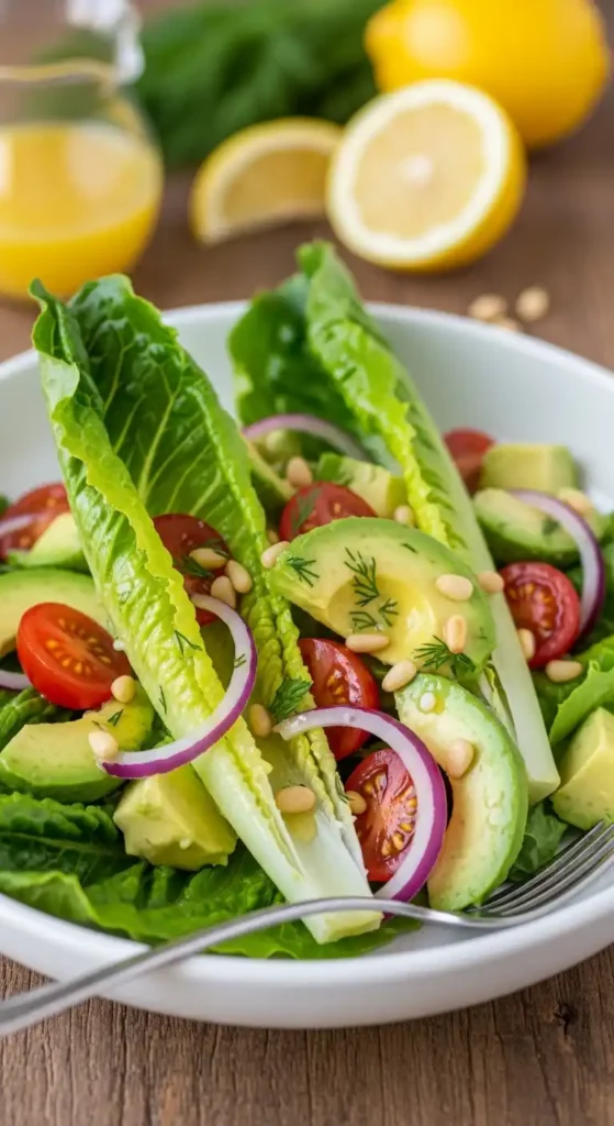 romaine-and-avocado-salad-with-lemon-dressing