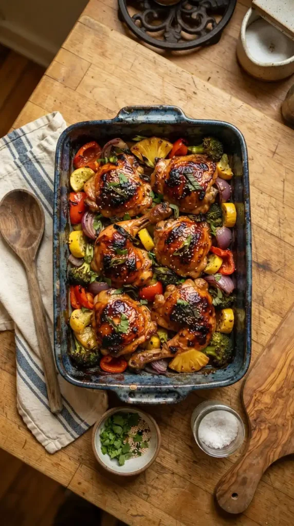 chicken-thighs-with-roasted-vege