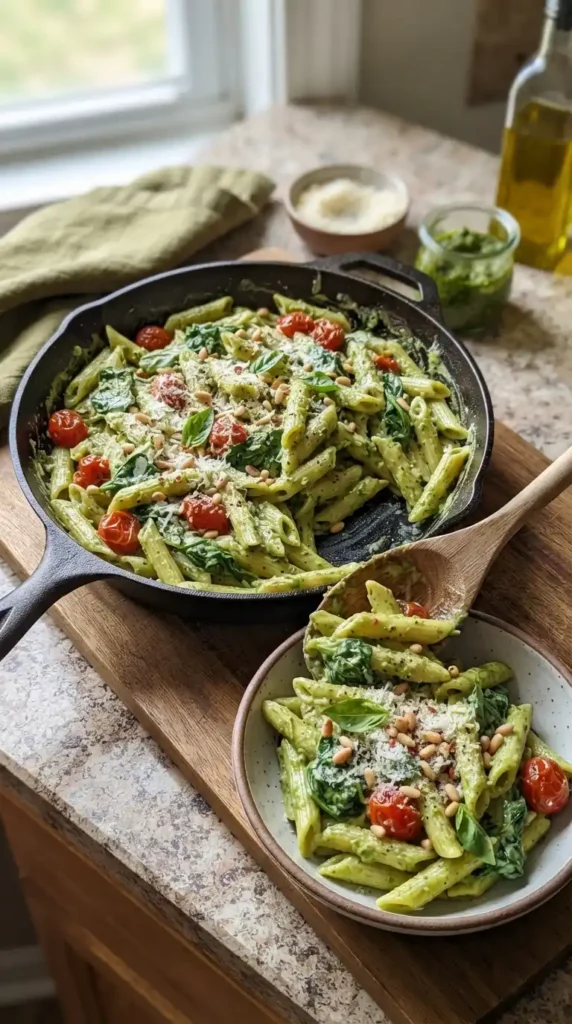 Spinach-Pesto-Pasta