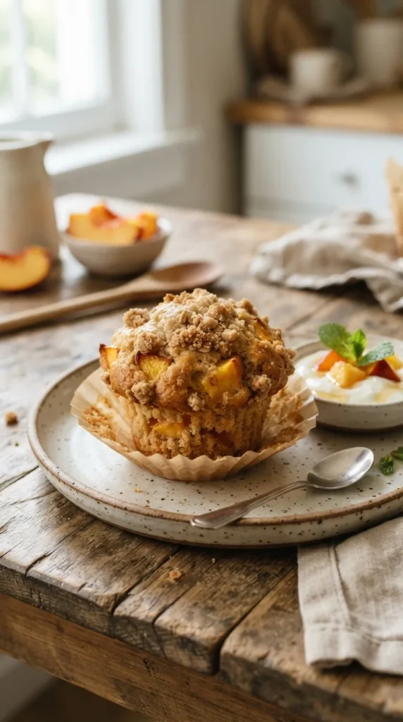 peach-yogurt-muffins