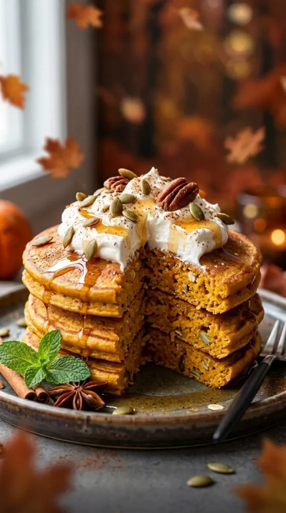 pumpkin-protein-pancakes